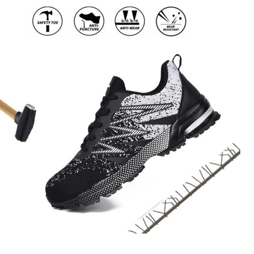 SUADEX Steel Toe Shoes for Men Women Indestructible. Size 43. Women 11. Men 9.5